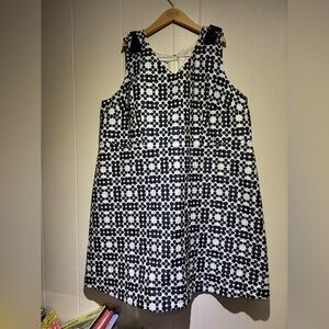 Talbots RSVP navy floral brocade dress 22WP petite